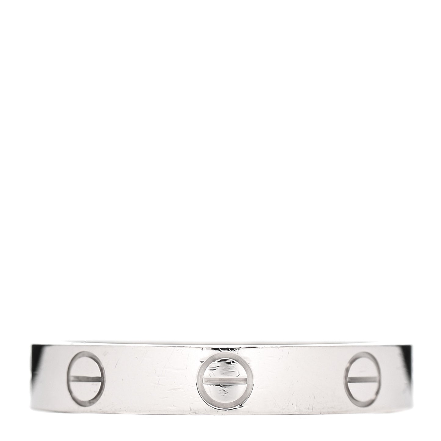 18K White Gold 4mm LOVE Wedding Band Ring 57 8