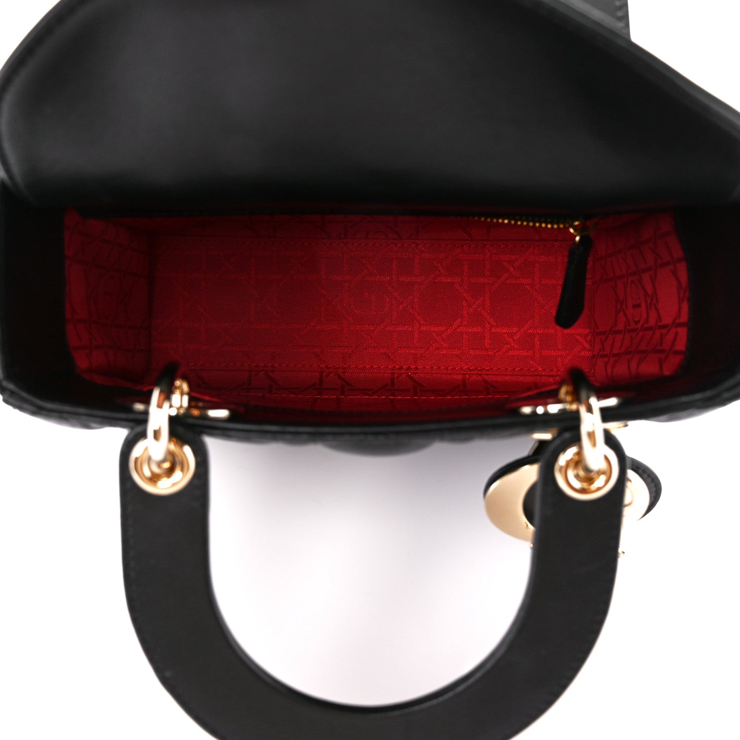 Christian Dior Lambskin Cannage Small My ABCDior Lady Dior Black 5 of 14