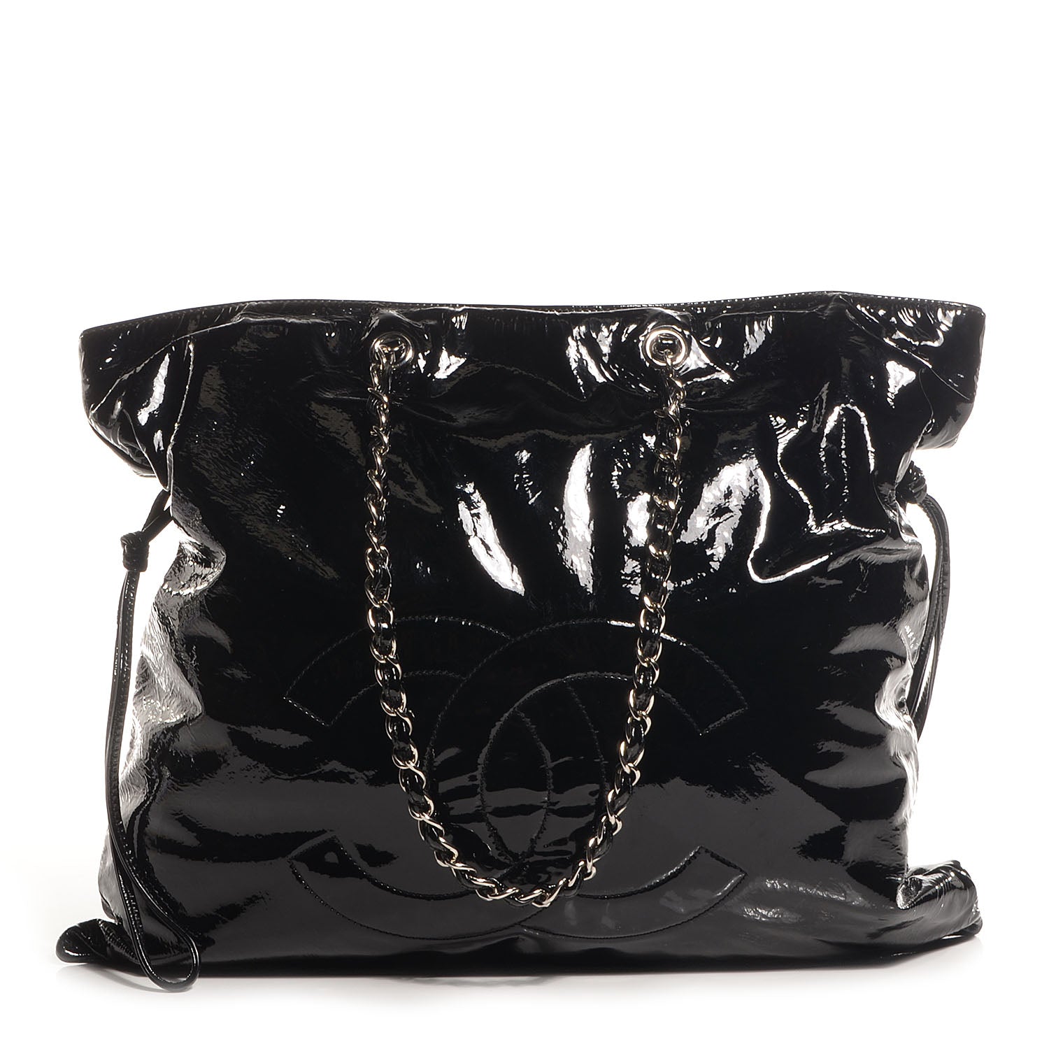 Chanel Patent Bonbons Shopper Tote Black 1 of 7