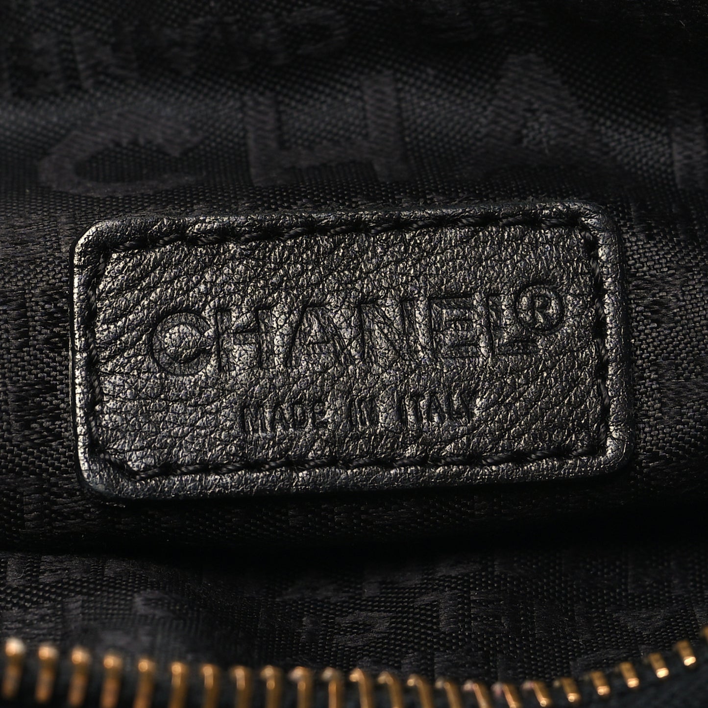 Lambskin Small Chain Hobo Black