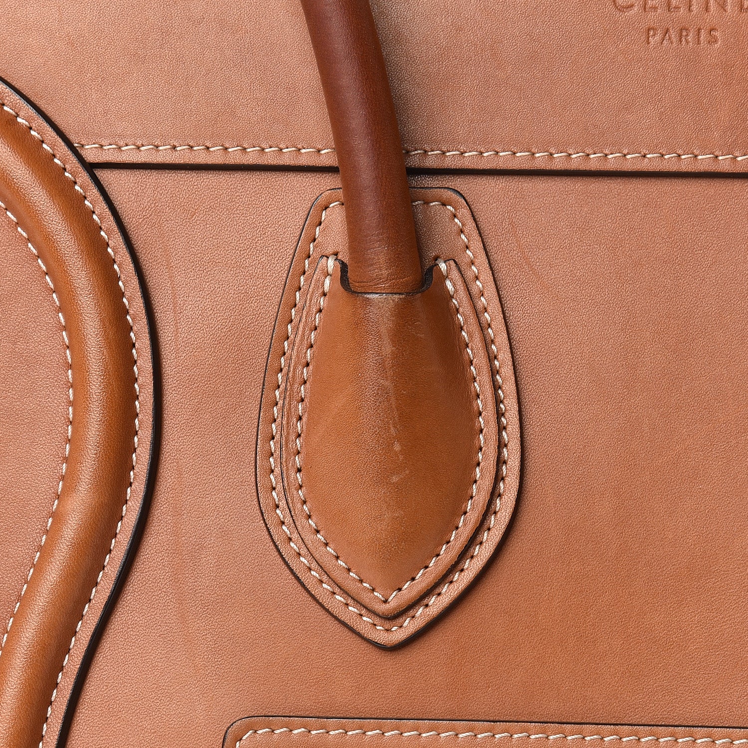 Celine Natural Calfskin Micro Luggage Tan 13 of 26