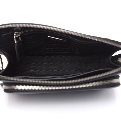 Prada Saffiano Travel Wristlet Bag Black 5 of 8