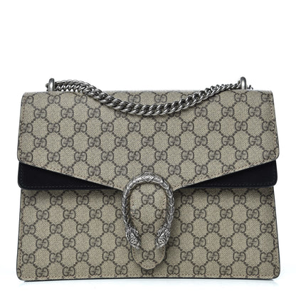 Gucci GG Supreme Monogram Medium Dionysus Shoulder Bag Black 1 of 11
