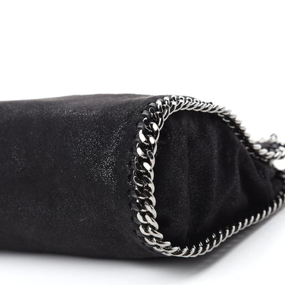 Stella McCartney Shaggy Deer Mini Falabella Fold Over Tote Black 7 of 10