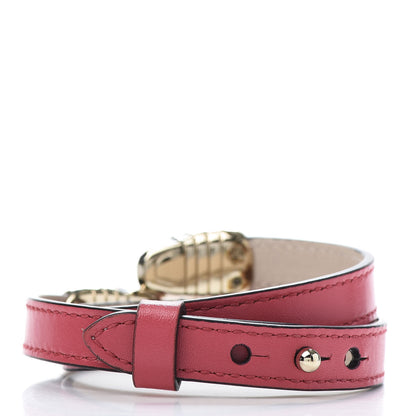 Bulgari Calfskin Serpenti Forever Double Coil Bracelet Reef Coral 3 of 6