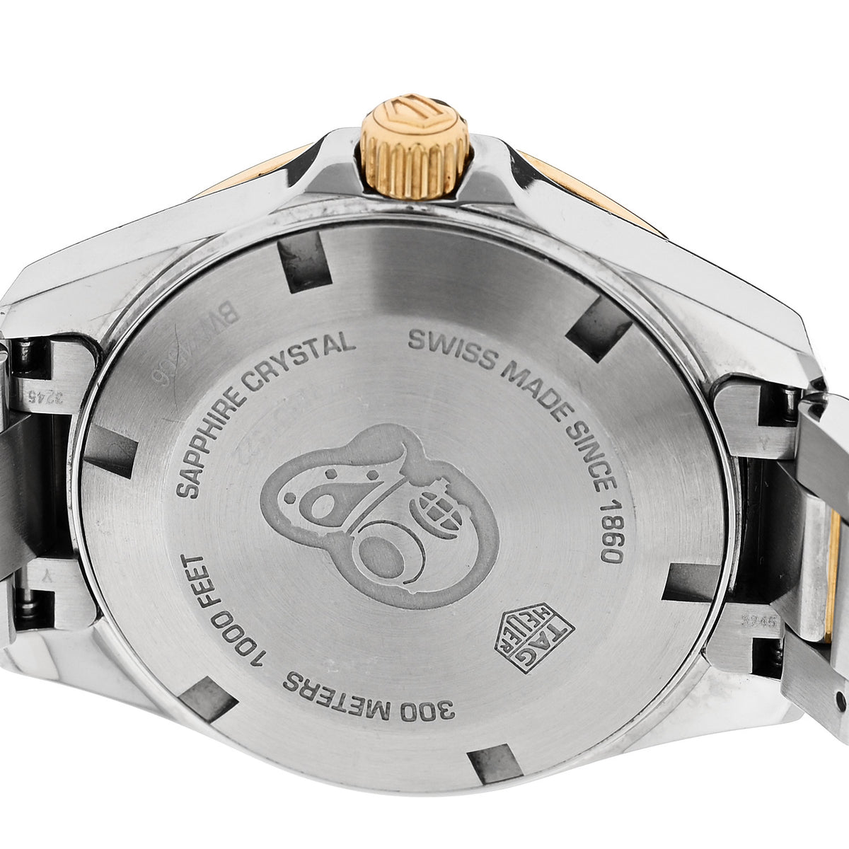 Stainless Steel 18K Yellow Gold Mother of Pearl 32mm Aquaracer Quartz Watch WBD1322