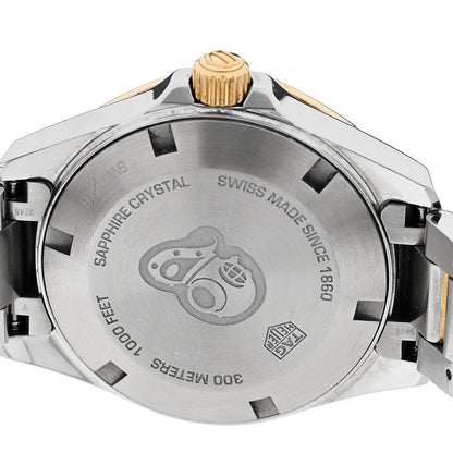 Tag Heuer Stainless Steel 18K Yellow Gold Mother of Pearl 32mm Aquaracer Quartz Watch WBD1322 4 of 5