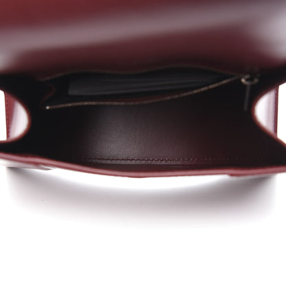 Balenciaga Shiny Box Calfskin Small Hourglass Top Handle Bag Dark Red 5 of 10