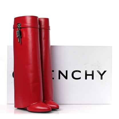 Givenchy Calfskin Shark Lock Pant Boots 40 Red 13 of 13