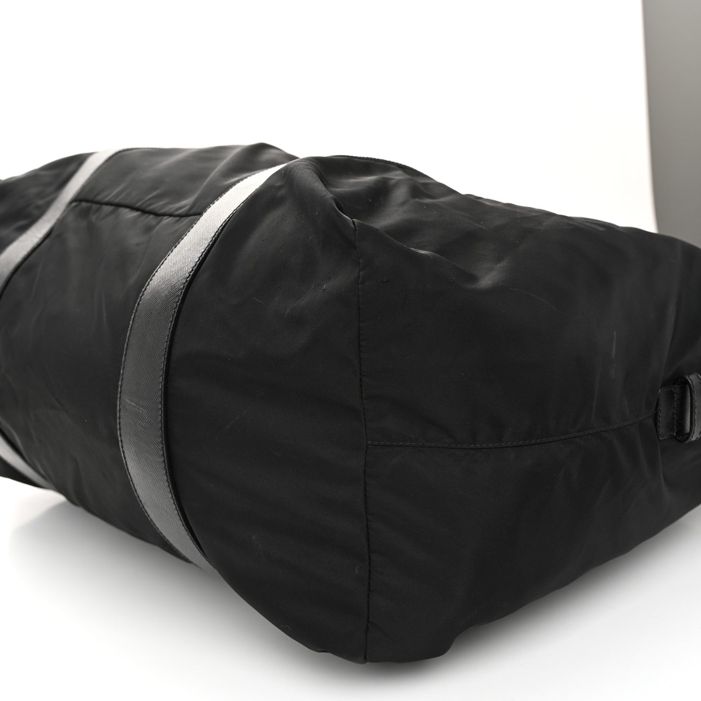 Tessuto Nylon Saffiano Carry On Travel Bag Black