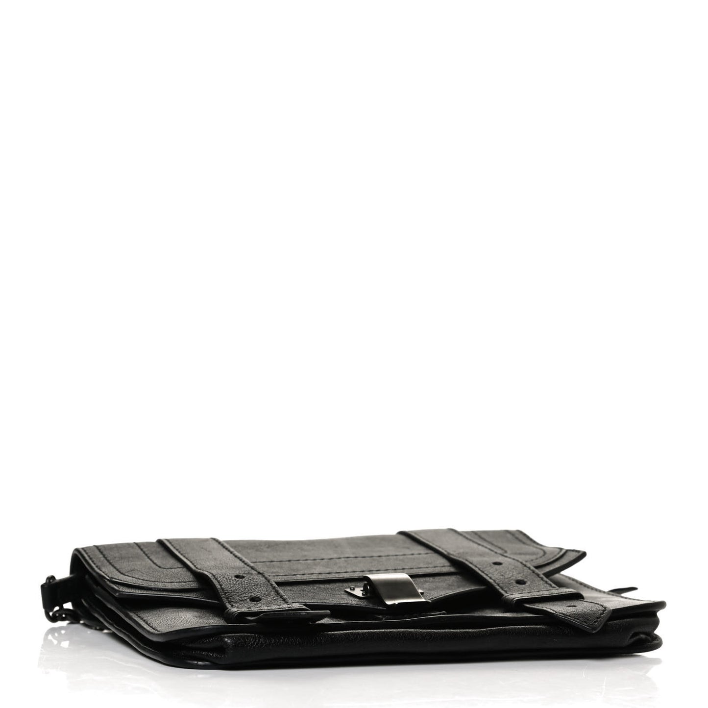 Lambskin PS1 Large Chain Wallet Black