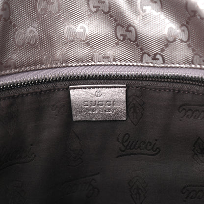 Gucci Imprime Monogram Medium Zippered Shopping Tote Pewter 6 of 9