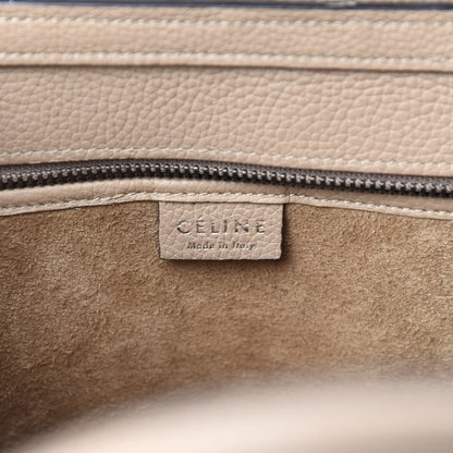 Celine Drummed Calfskin Nano Luggage Dune 8 of 9