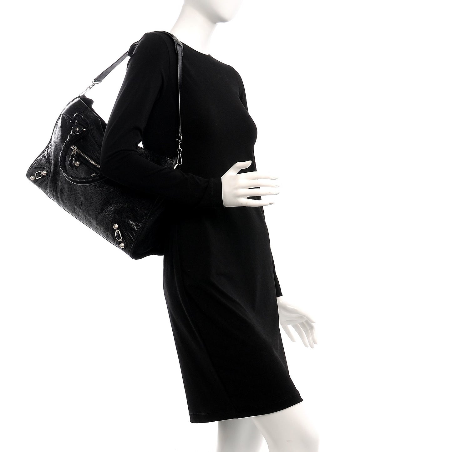 Agneau Giant 12 Silver Hardware City Black