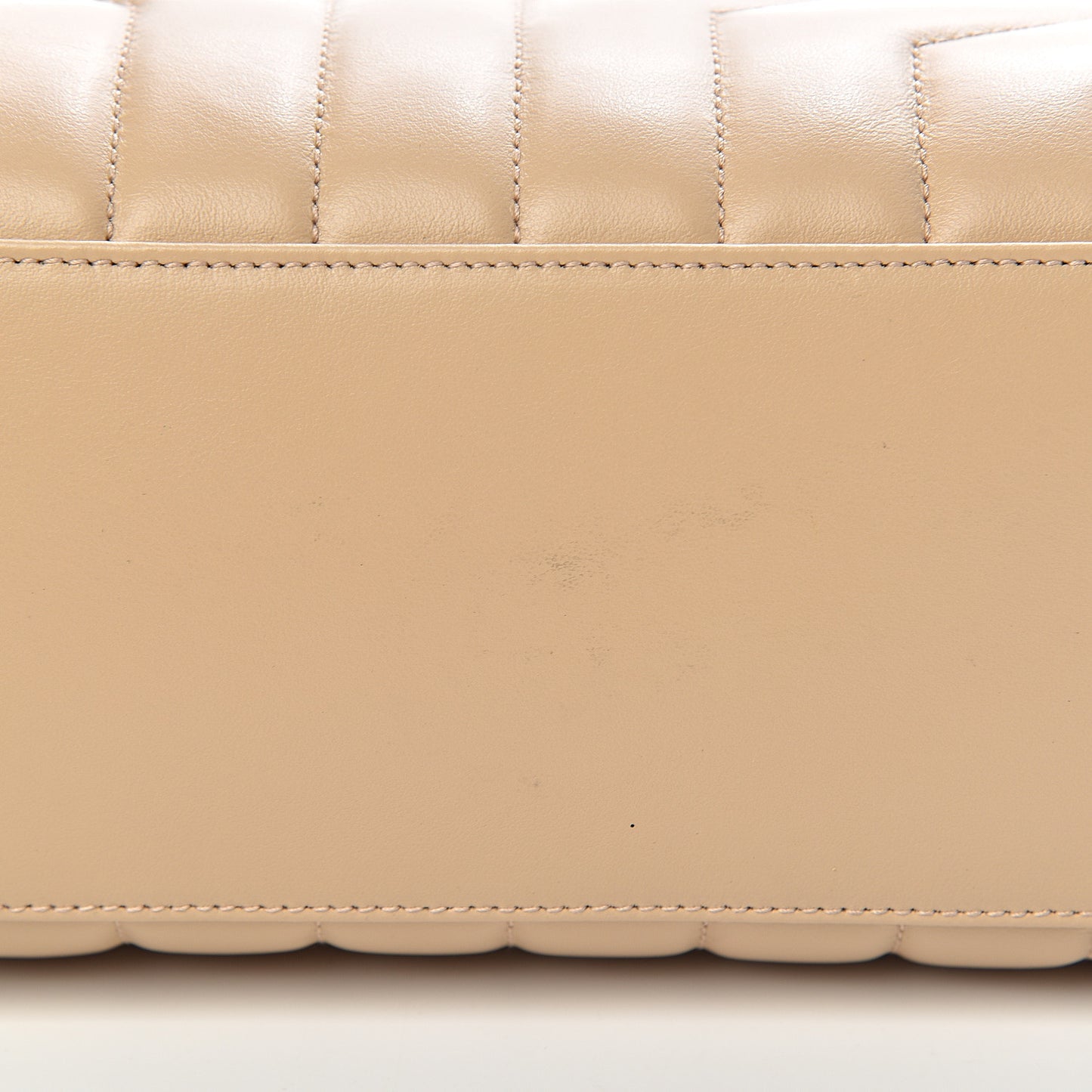 Calfskin Y Quilted Monogram Medium Loulou Chain Satchel Nude Powder