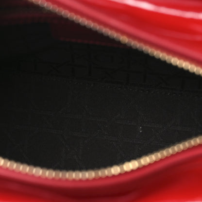 Christian Dior Patent Cannage Medium Lady Dior Red 5 of 15