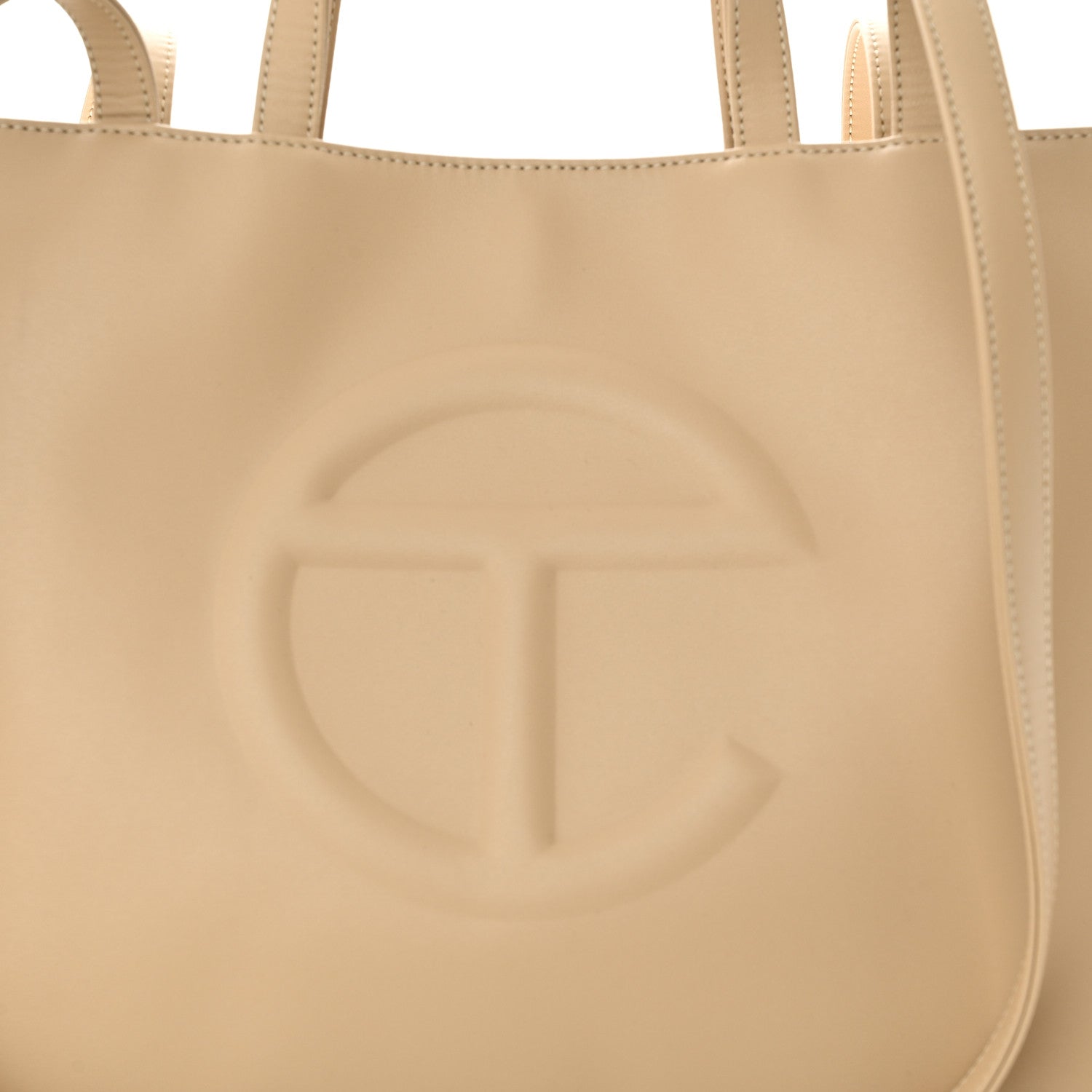 Telfar Vegan Leather Medium Shopping Bag Cream 8 of 10