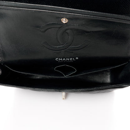 Chanel Caviar Quilted Medium Double Flap Bijoux Chain Black 5 of 14