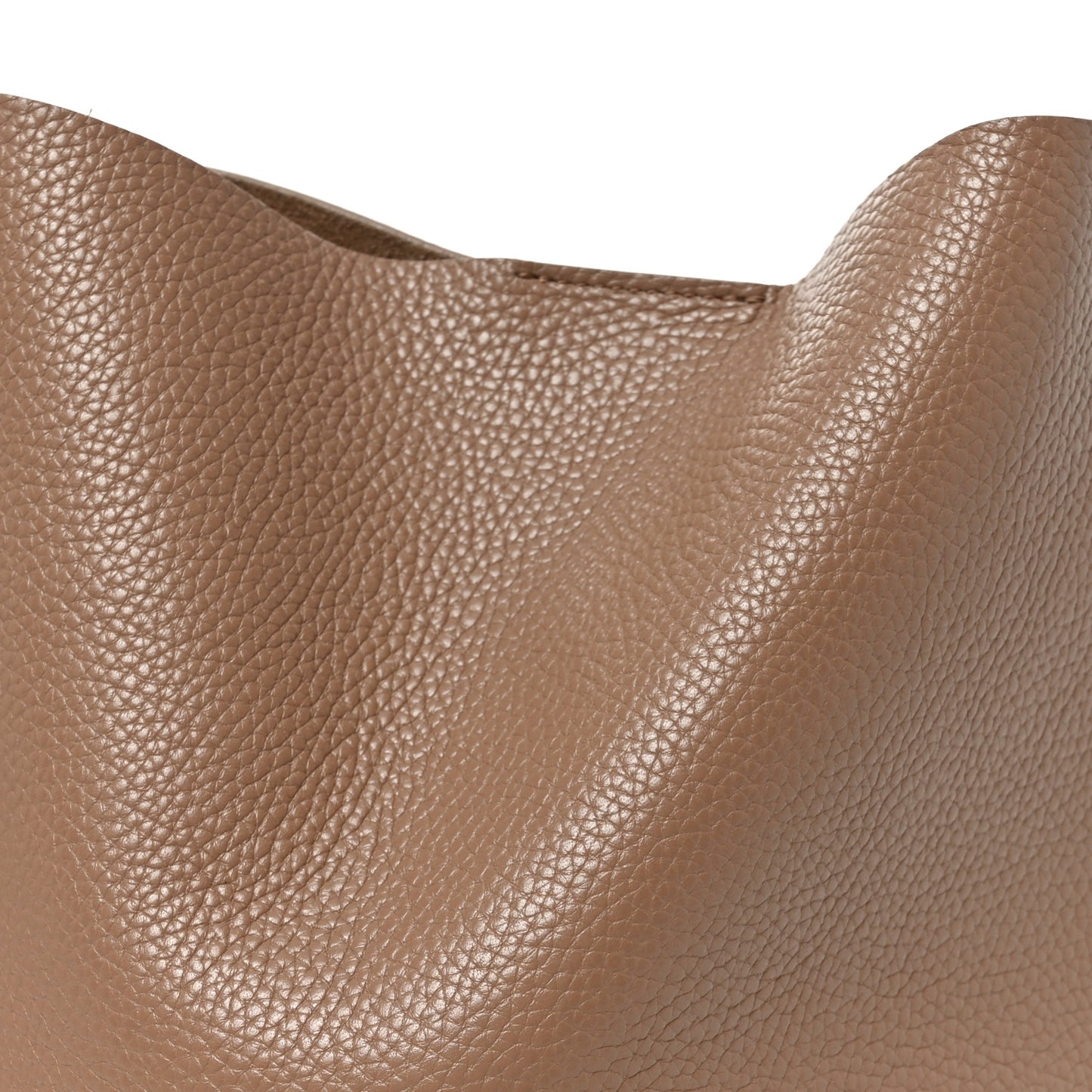 Pebbled Calfskin Small Everyday Cabas Biscotto