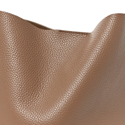 Mansur Gavriel Pebbled Calfskin Small Everyday Cabas Biscotto 7 of 9
