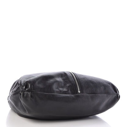 Fendi Sheepskin Zipper Hobo Black 4 of 10