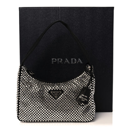 Prada Satin Crystal Mini Re-Edition 2000 Bag Cristal 9 of 9