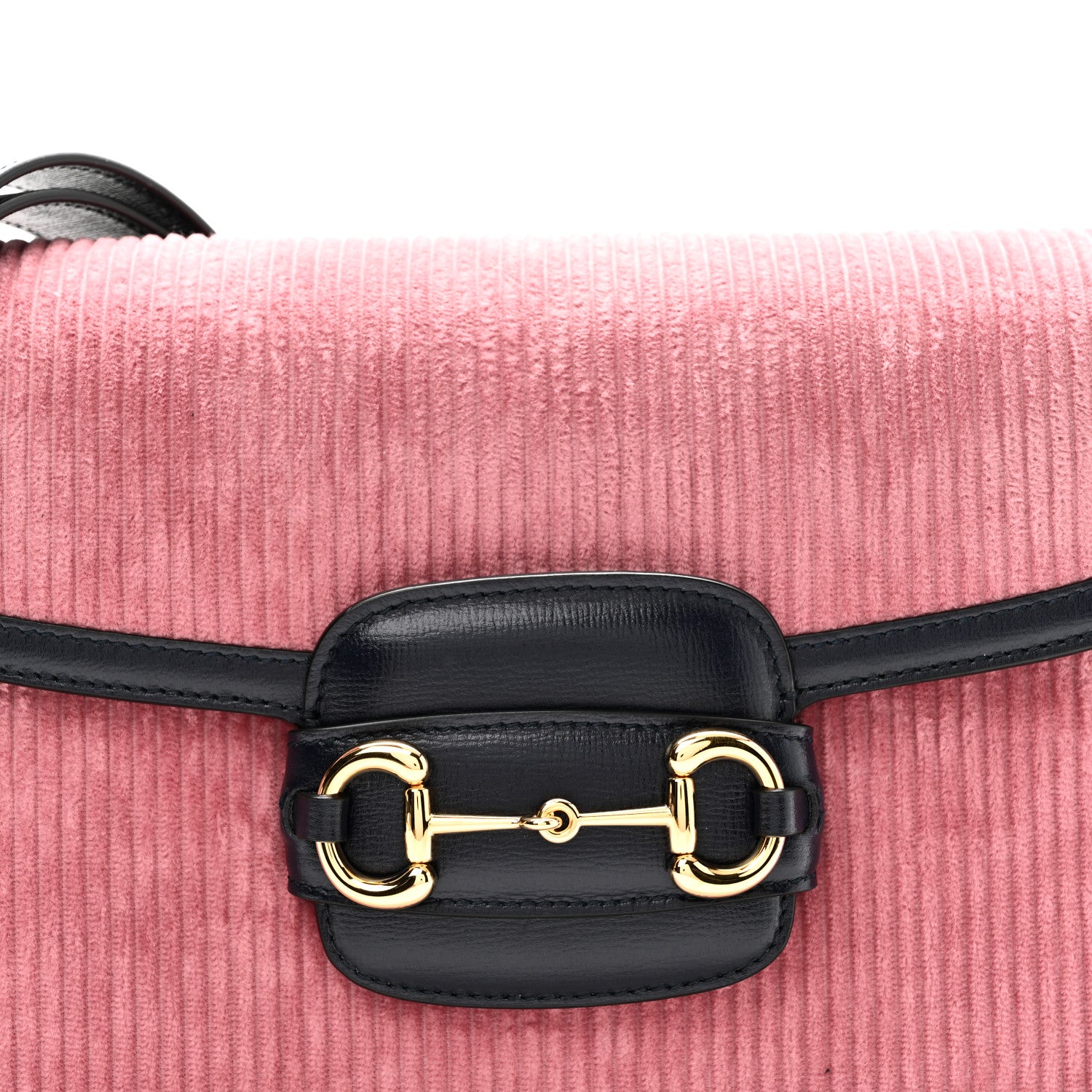 Gucci Lanzo Stretch Cord Azalea Calfskin Horsebit 1955 Shoulder Bag Lipstick Rose Blue 8 of 10
