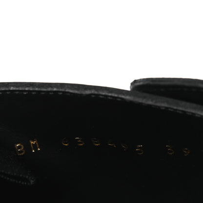 Saint Laurent Buello Top Army 20 Ankle Boots 39 Black 9 of 9