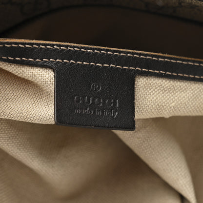 Gucci GG Supreme Monogram Large Zippered Shopping Tote Dark Brown 6 of 13