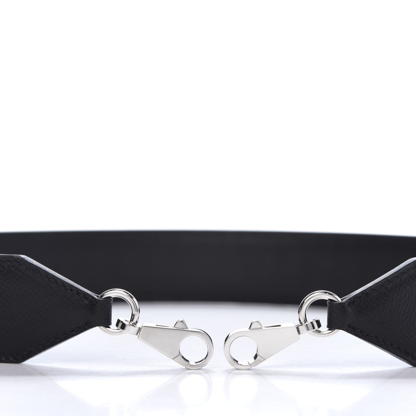 Epsom 30mm Hexagone Tressage Shoulder Strap Black Craie