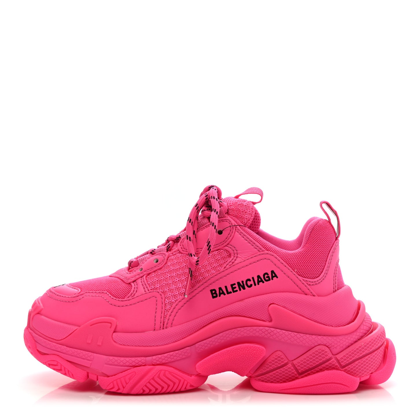 Fabric Mesh Womens Triple S Sneakers 35 Pink