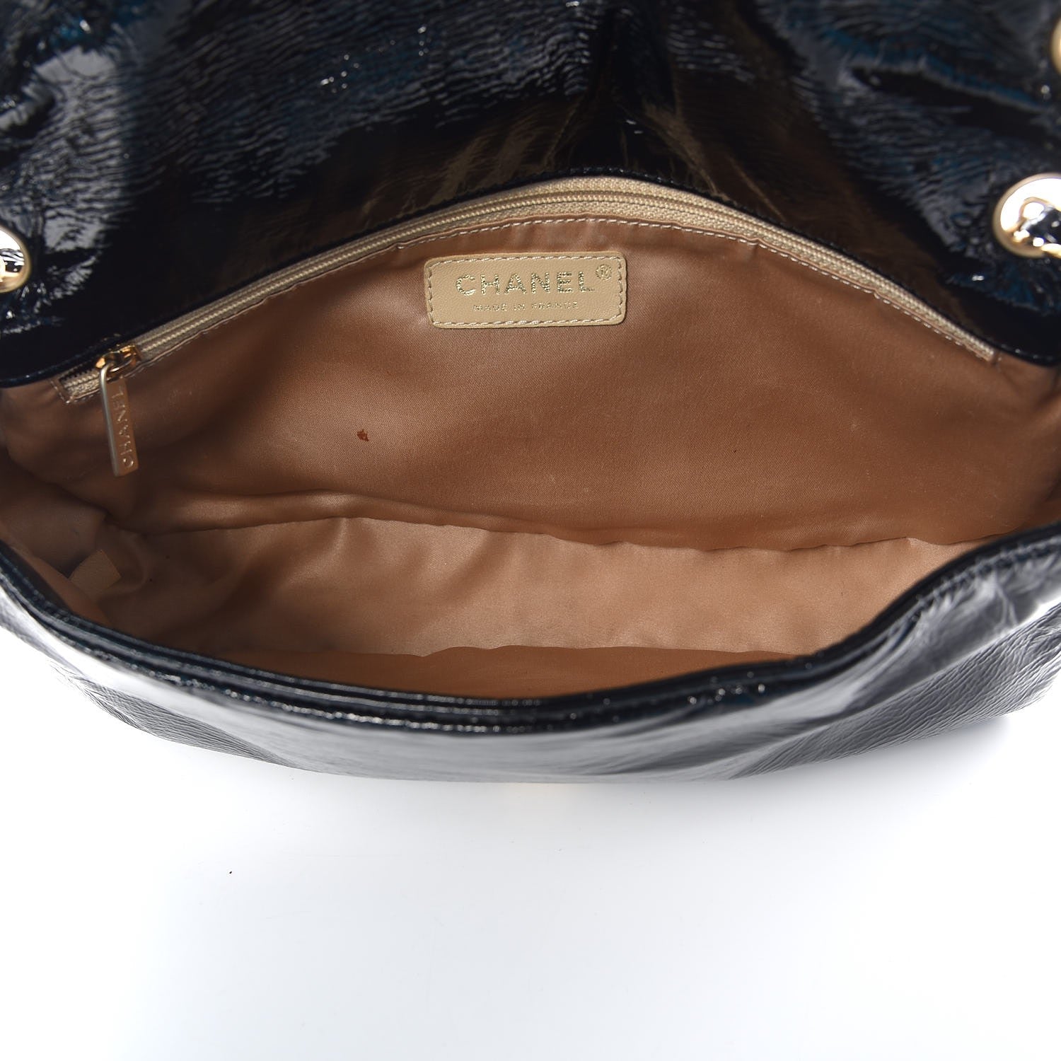 Chanel Vinyl Medium Rock and Chain Flap Black 5 of 9