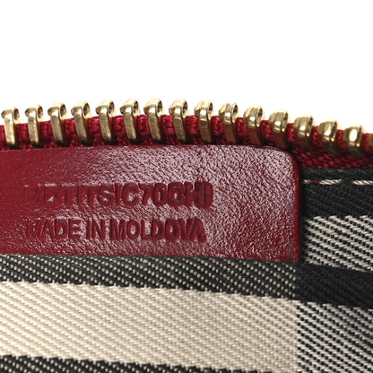 Burberry Signature Grain Calfskin Tassel Peyton Crossbody Clutch Bag Red 13 of 29