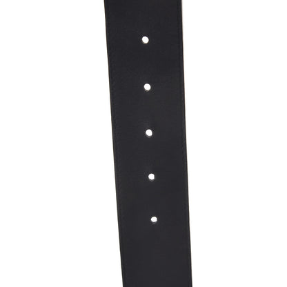 Gucci Textured Dollar Calfskin Nickel Double G 40mm Belt 90 36 Black 5 of 6