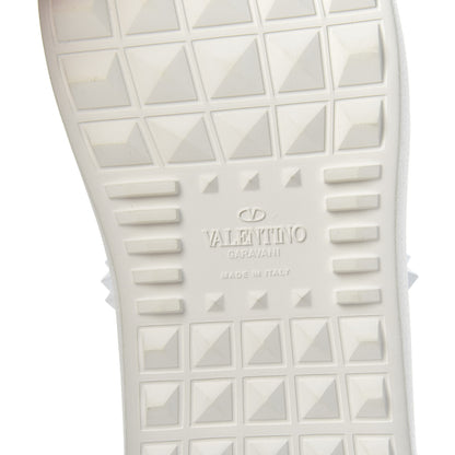 Valentino Garavani X UNDERCOVER Calfskin Womens Untitled Rockstud Open Sneakers 41 White 8 of 10