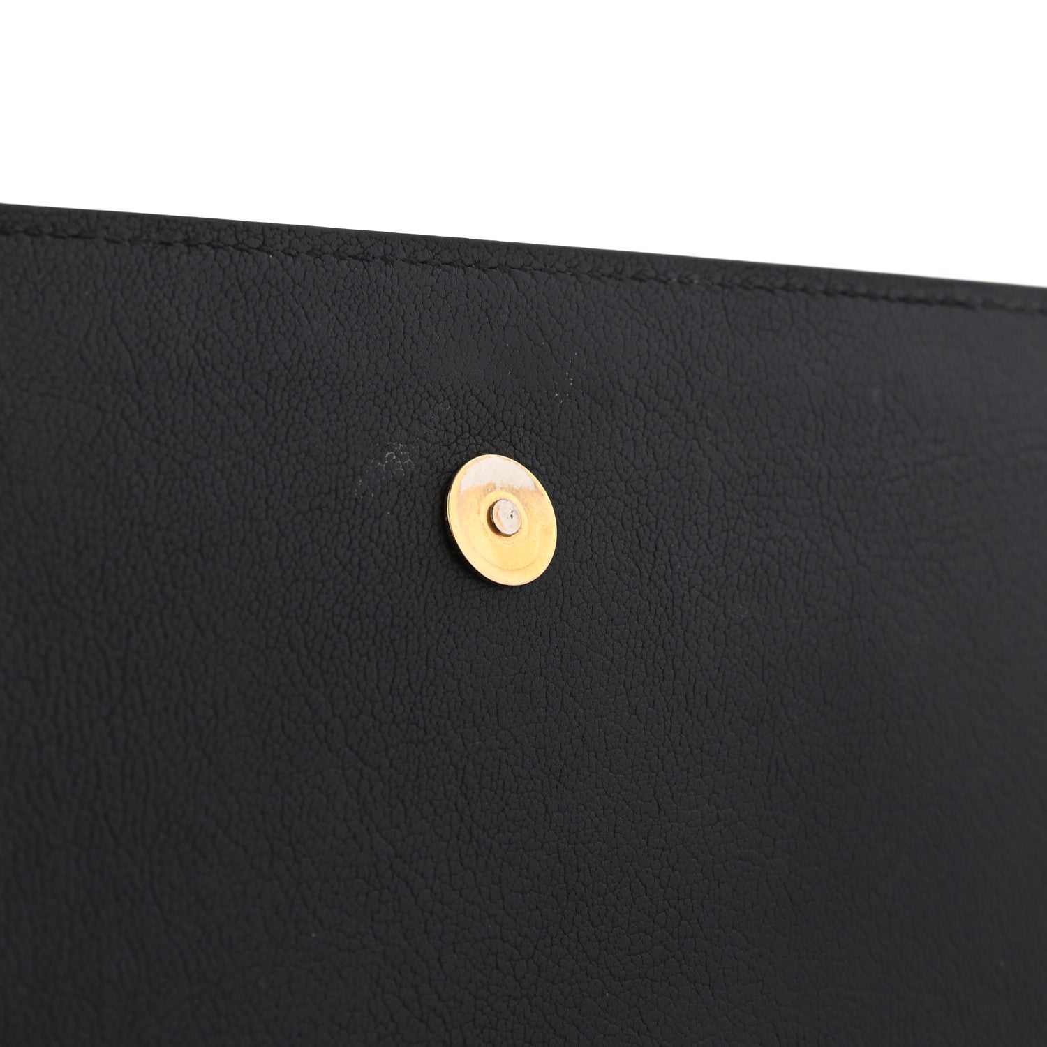 Saint Laurent Calfskin Monogram Large Belle De Jour Clutch Black 8 of 15