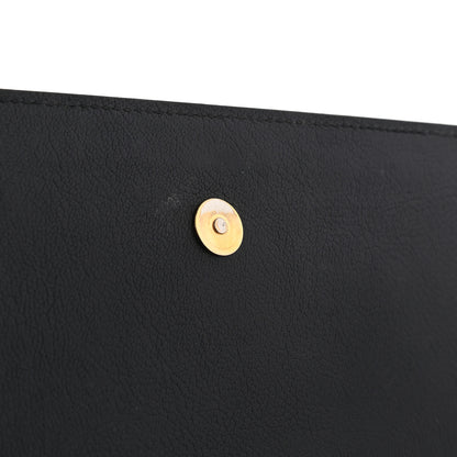 Saint Laurent Calfskin Monogram Large Belle De Jour Clutch Black 8 of 15
