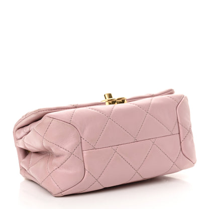Chanel Lambskin Quilted Mini Color Match Flap Light Pink 4 of 12