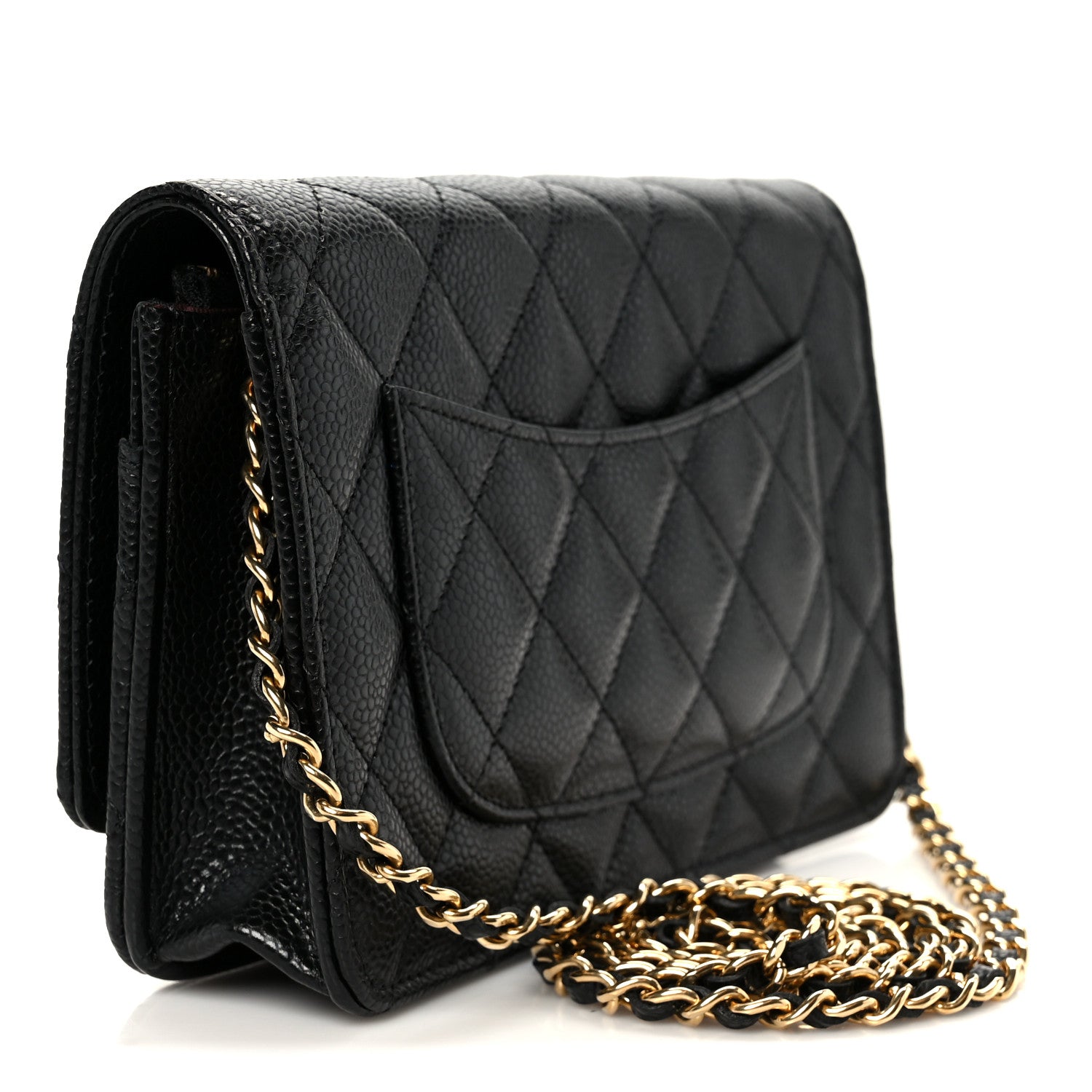 Chanel Caviar Quilted Wallet On Chain WOC Black 3 of 12