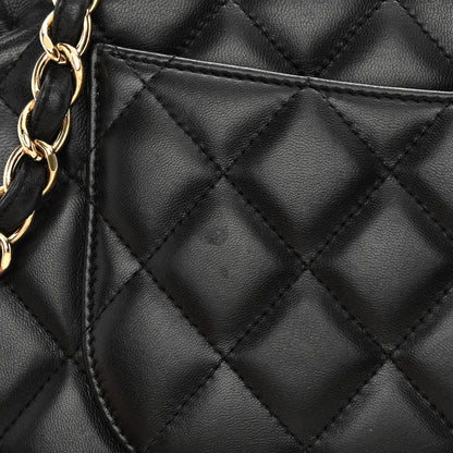 Chanel Lambskin Quilted Jumbo Double Flap Black 21 of 21