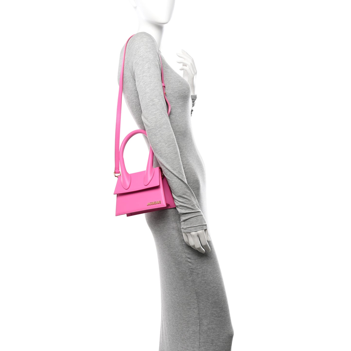 Smooth Calfskin Le Chiquito Moyen Neon Pink