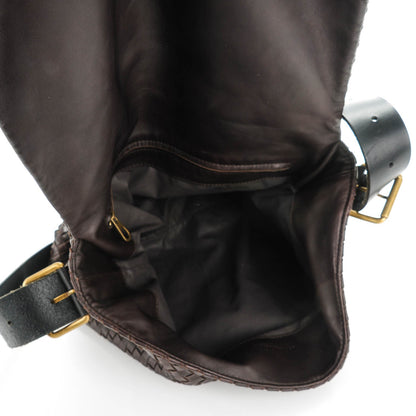 Bottega Veneta Nappa Intrecciato Messenger Bag Ebano 5 of 8