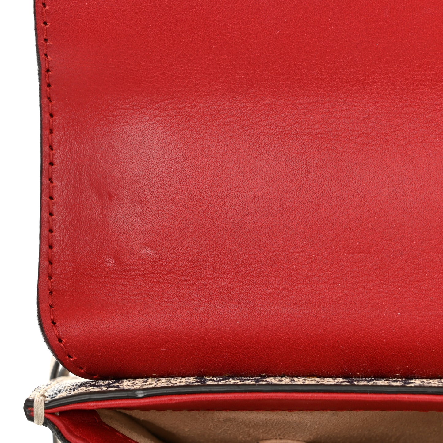 GG Supreme Monogram Moon Calfskin Small Padlock Shoulder Bag Beige Blue Hibiscus Red Mystic White