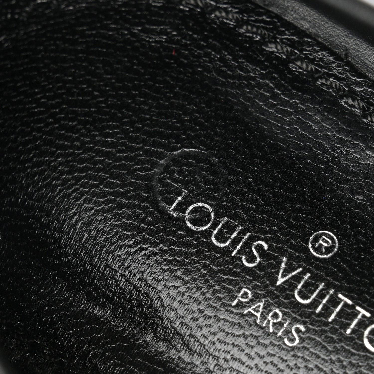 Louis Vuitton Calfskin Flowers Upper Case Flat Loafer 41 Black Multicolor 9 of 11