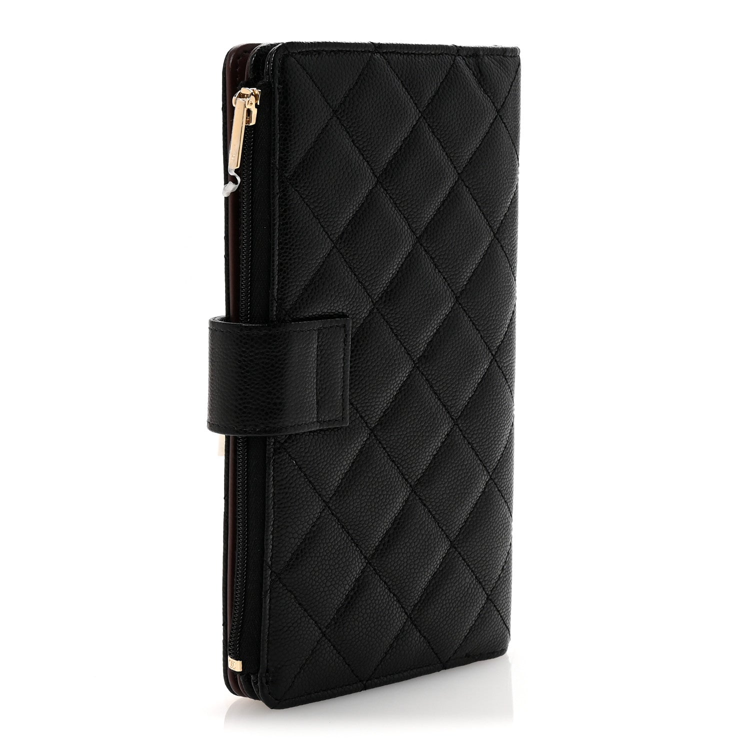 Chanel Caviar Quilted Long Zipped Wallet Black 3 of 9