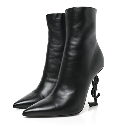 Saint Laurent Nappa Vendome Opyum 85 Ankle Boots 39.5 Black 3 of 7