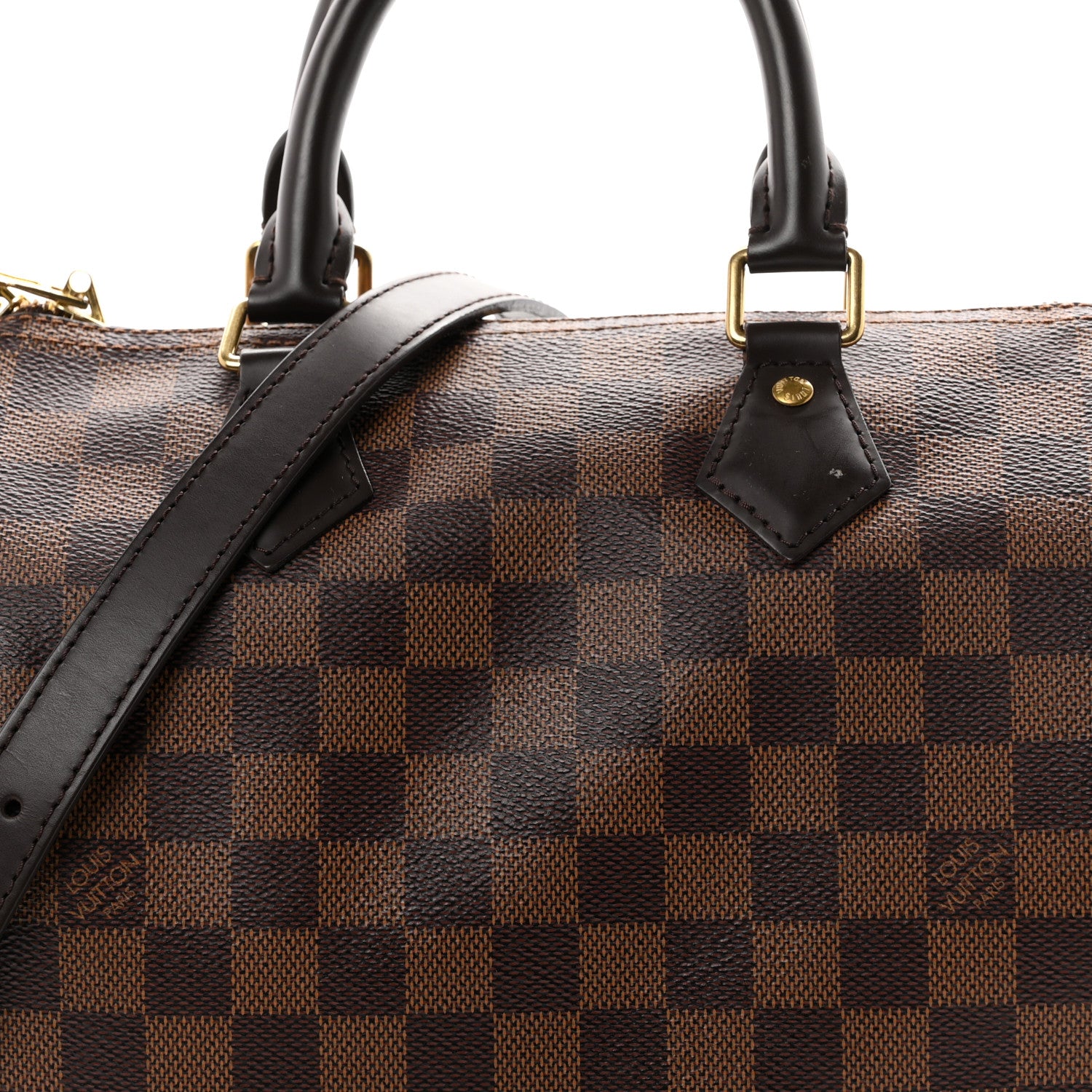Louis Vuitton Damier Ebene Speedy Bandouliere 25 8 of 10