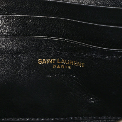 Saint Laurent Grain De Poudre Matelasse Monogram Mini Lou Camera Bag Granite 6 of 11