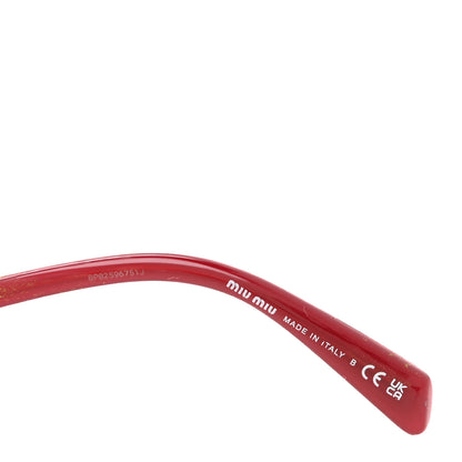 Miu Miu Acetate Cat Eye Sunglasses SMU B11-U Opal Burgundy 6 of 8