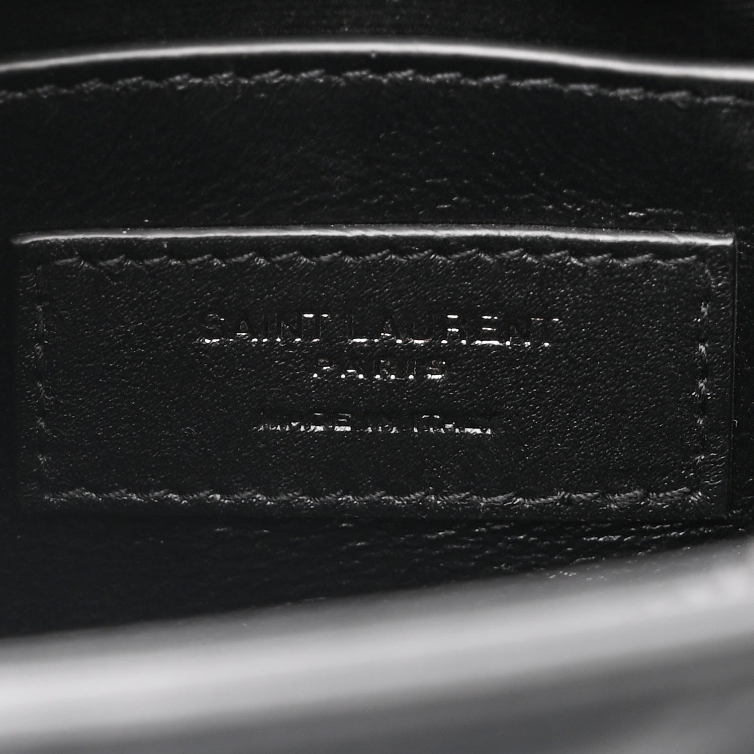 Saint Laurent Calfskin Y Quilted Monogram Small Loulou Chain Satchel Black 6 of 9